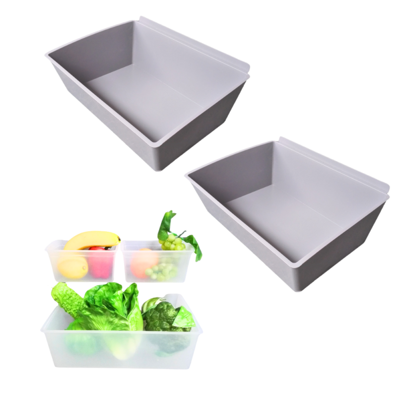 Grey large bin- 2 pack