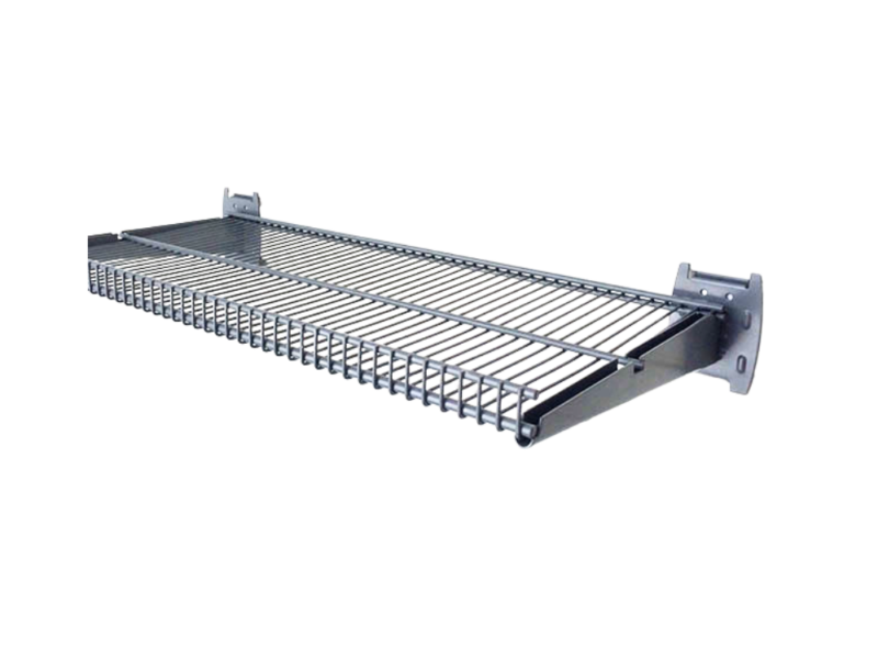 36 by 12 inch slatwall shelf mounted on MR SLAT wall system