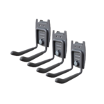 4 inch double slatwall hooks for tool and garage organization – 3 pack