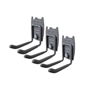 4 inch double slatwall hooks for tool and garage organization – 3 pack
