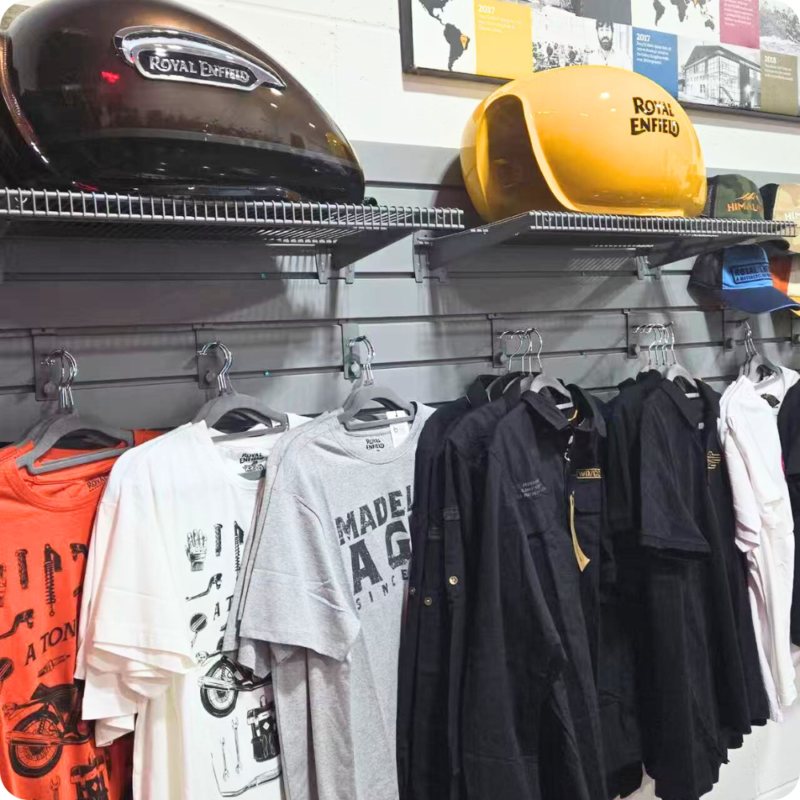 Garage organization using MR SLAT slatwall hooks