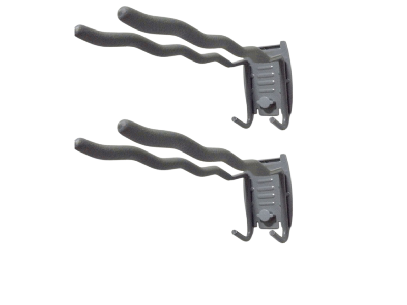 Multi-function hook for PVC slatwall – versatile garage storage hook 2 pack