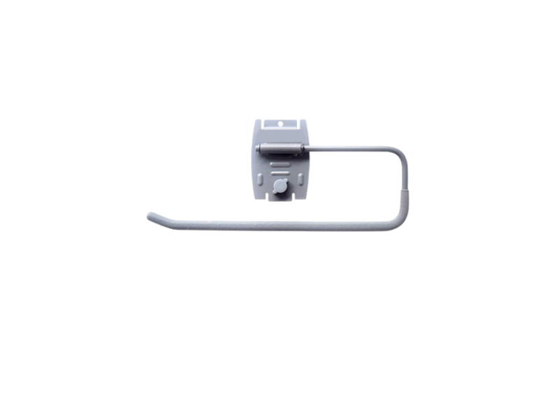 Slatwall paper towel holder hook for garage organization