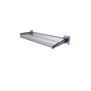 24 by 12 inch slatwall shelf mounted on MR SLAT wall system
