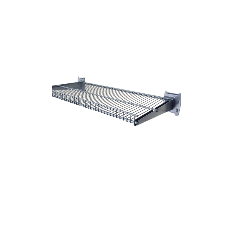 24 by 12 inch slatwall shelf mounted on MR SLAT wall system